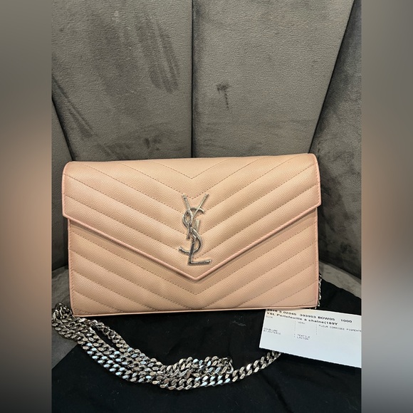 Yves Saint Laurent Cassandre Envelope crossbody - Large YSL wallet on chain - Picture 3 of 15